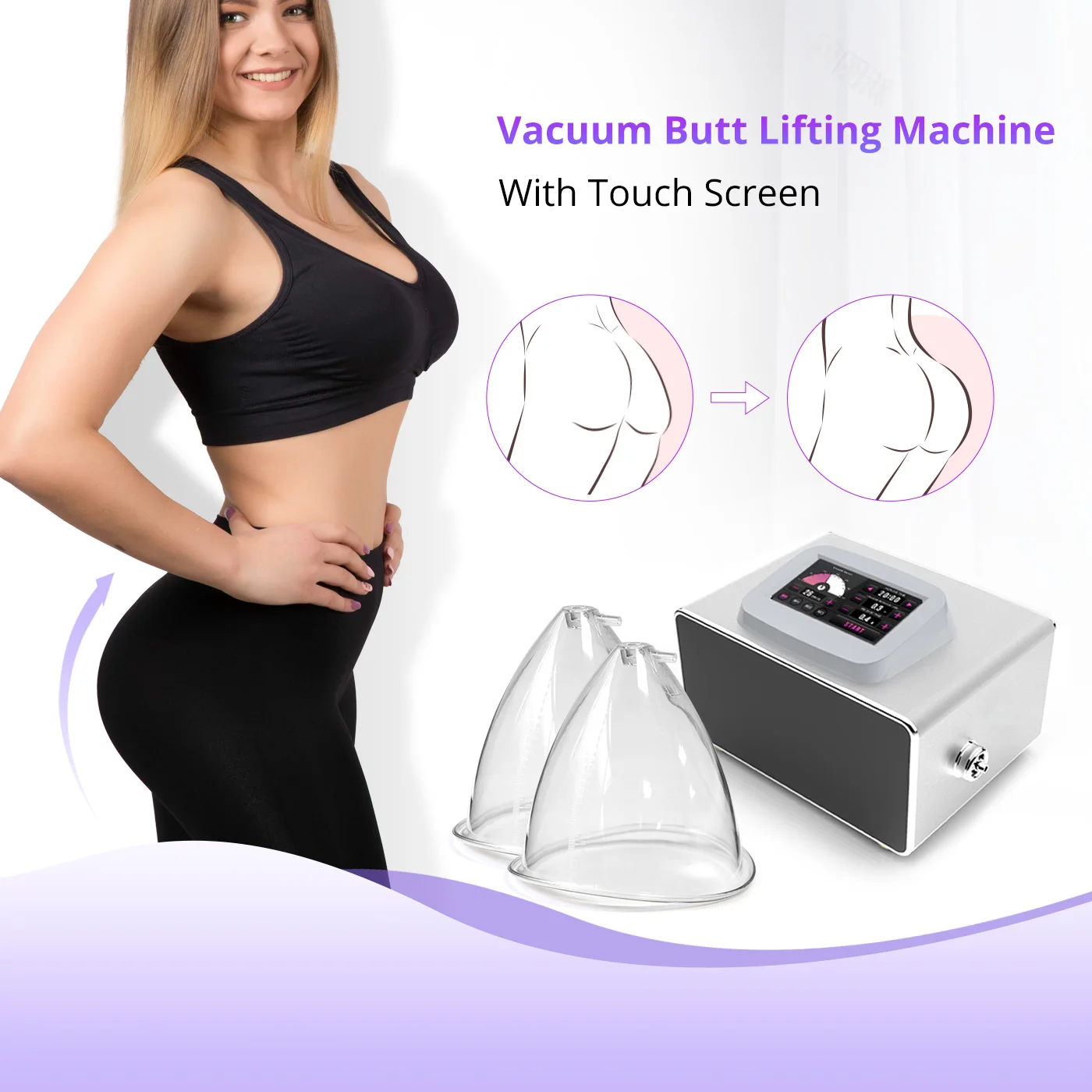 Body Massage Vacuum Therapy Breast Enlargement Lymph Detox Breast Lifting Beauty Equipment Machine
