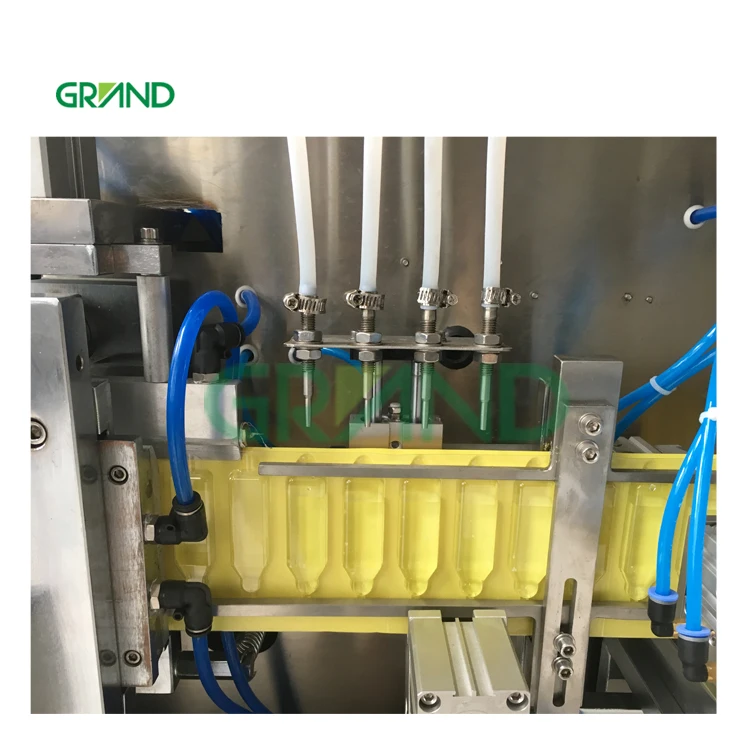 GGS-118P5 High accuracy automatic peristaltic pump plastic vials forming liquid filling sealing machine