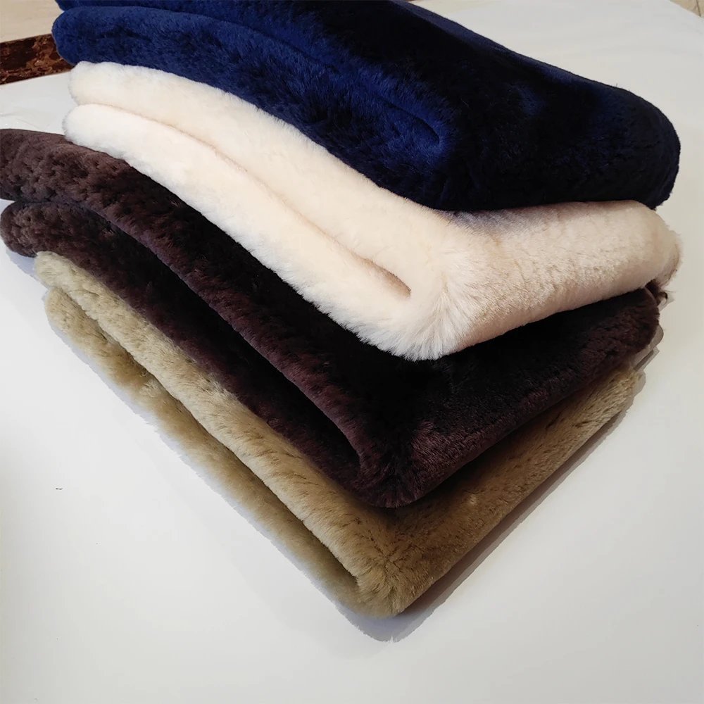 Заводская 100% натуральная подкладка из овчины с длинными шерстяными шкурками воротник натуральной овечьей шкуры для изготовления или украшения куртки