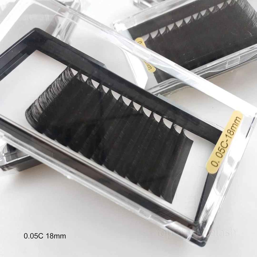 Fake mink 5d long stem silk matte 16line premade lashes flare eyelash extension knot free spikes shop 9d salon furniture lash