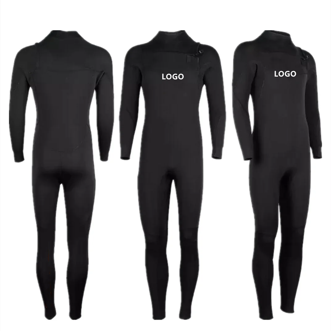 Неопреновые мужские костюмы для серфинга на заказ SCR 2 мм 3 мм 5 мм с длинным рукавом и молнией сзади, для фридайвинга и подводного плавания