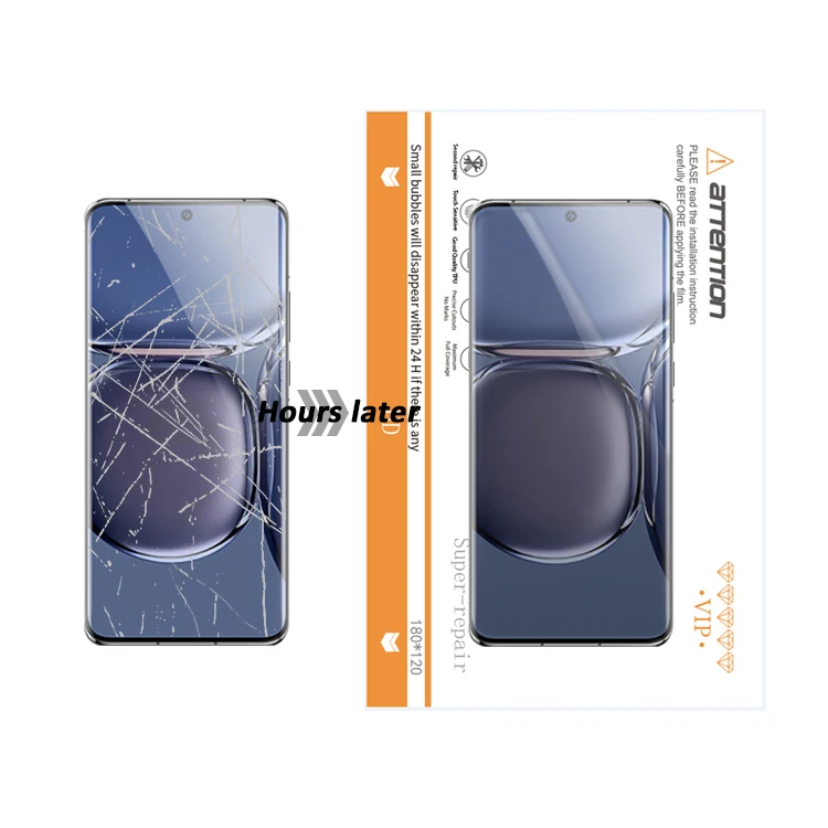 3A Super-repair 3D Full Cover Glue TPU Screen Protector Film Curved Edge Premium Phone Anti-Stress Repair HD Hydrogel Film