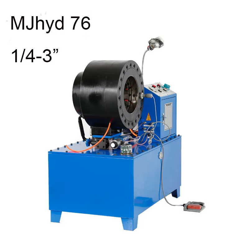Max opening 185mm automatic air conditioner pressing machine 3inch used hydraulic hose crimper