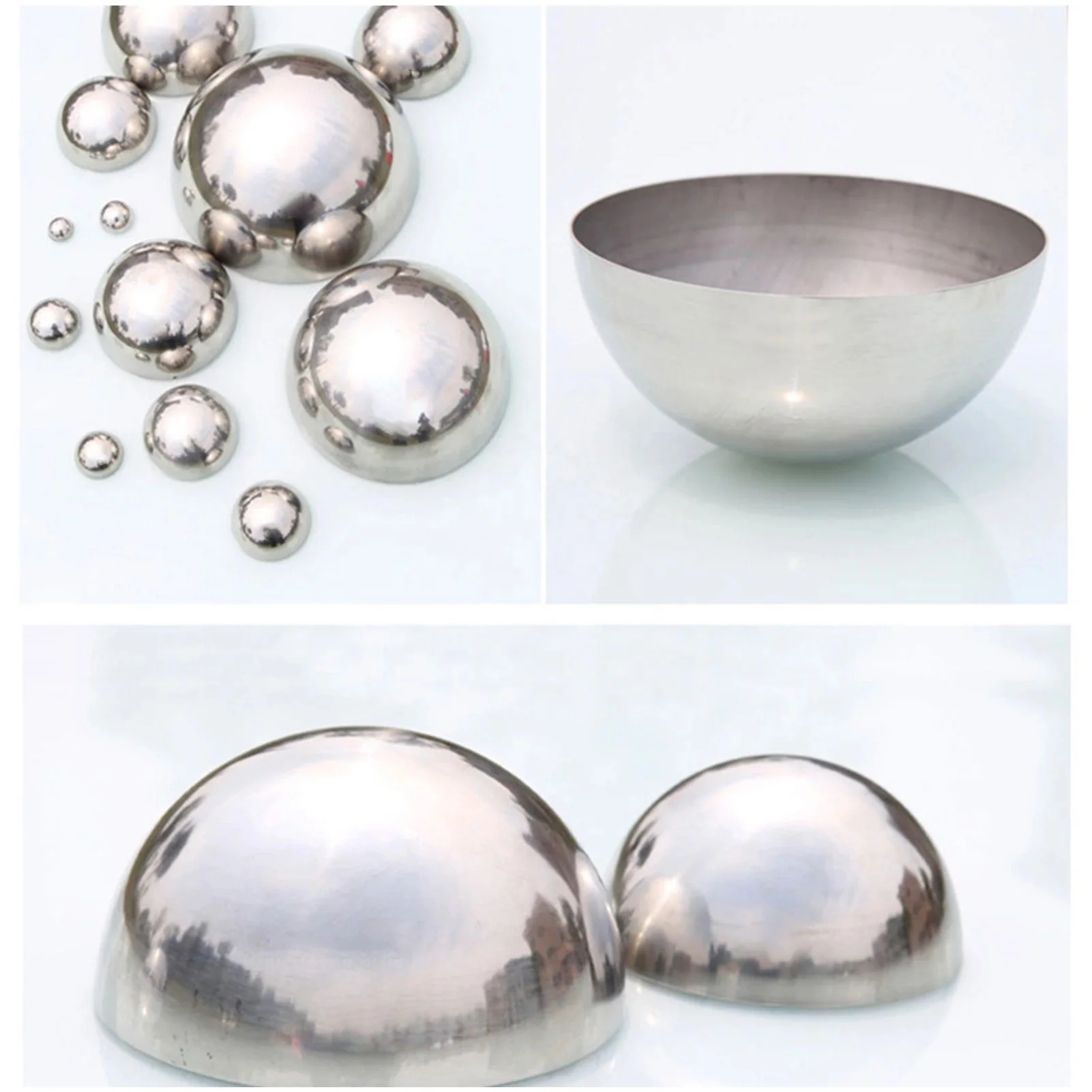 Stainless Steel Hollow Hemisphere custom half metal ball