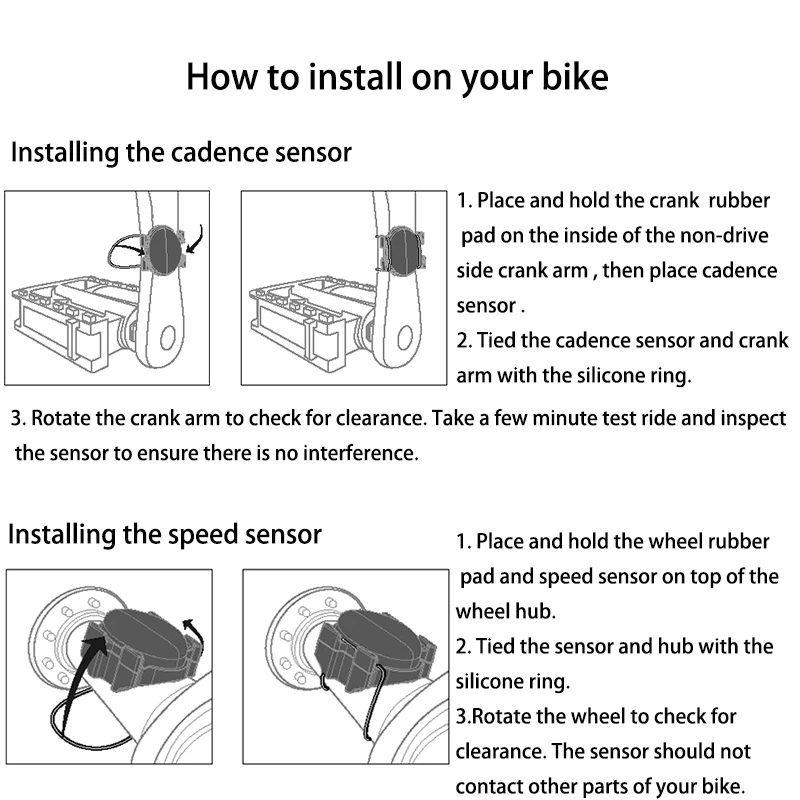 Health and Fitness products 2022 Ble5.0 ANT+ Bicycle Speed Cadence Sensor for Bike Computer