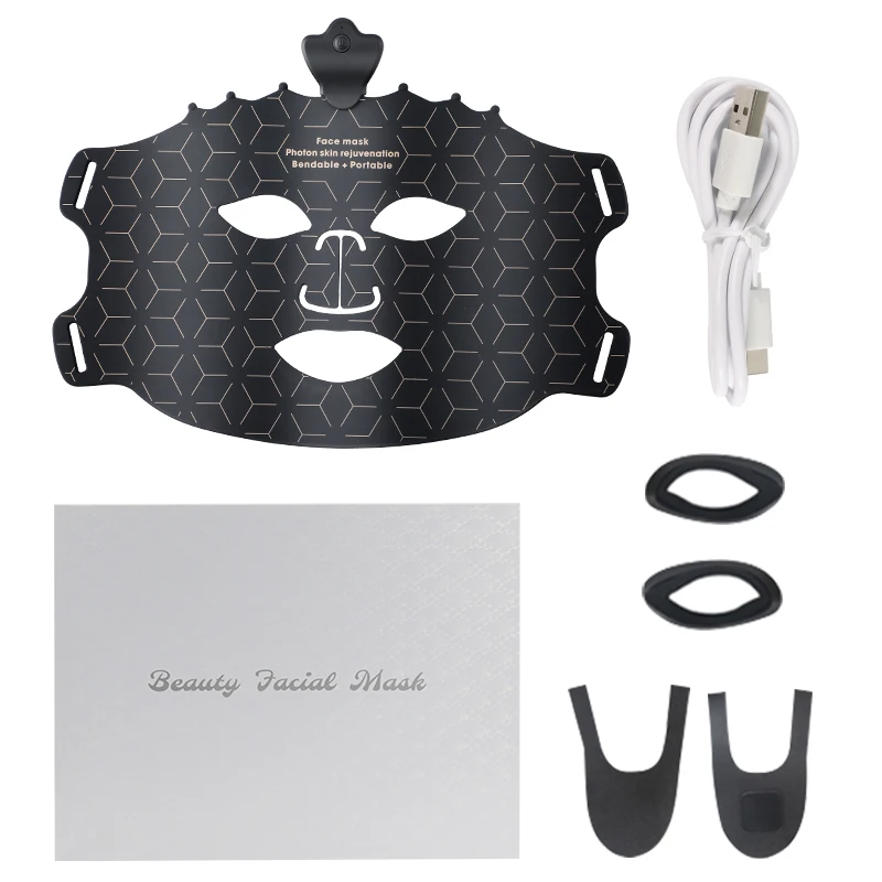7 Color Lamp Facial Mask Red Led Light Therapy Infrared Flexible Soft Mask Beauty Machines