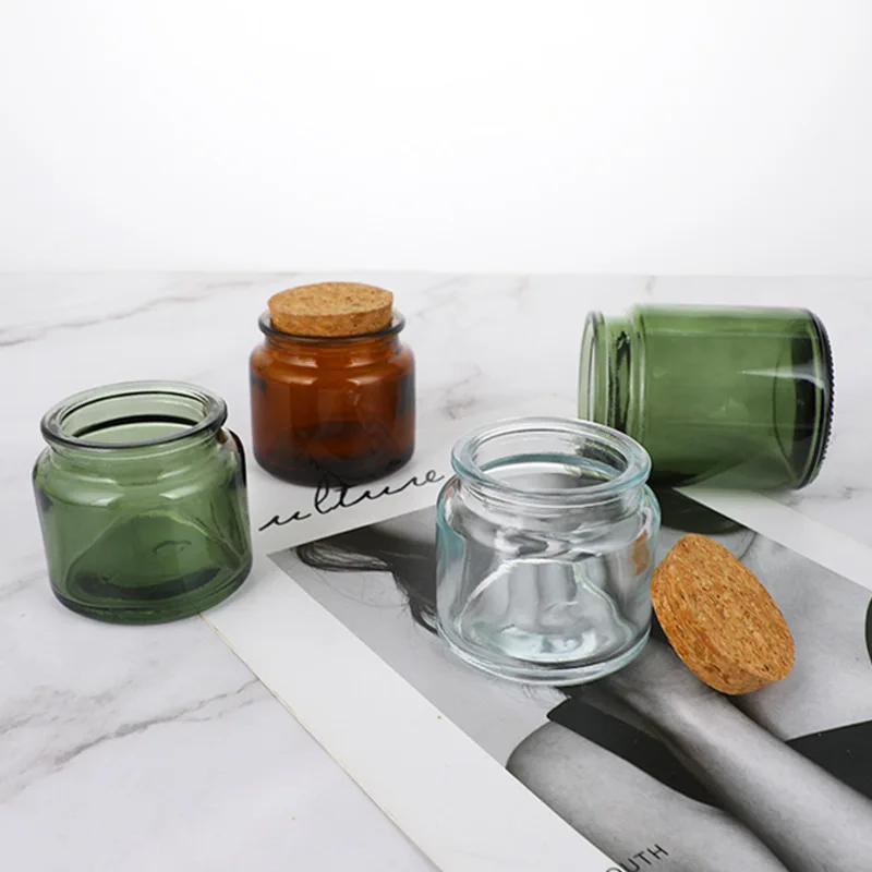 Custom Logo Small Candle Jar China Manufacture Glass Jars With Lids For Candle Making
