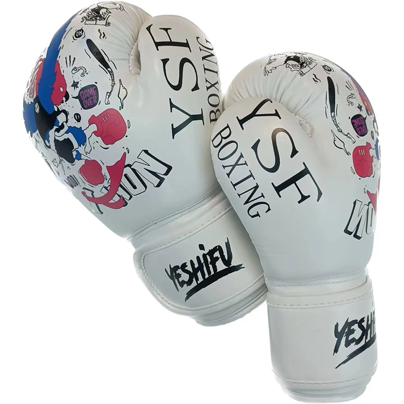 Hot sale logo kids 16oz professional leather winning boxing gloves