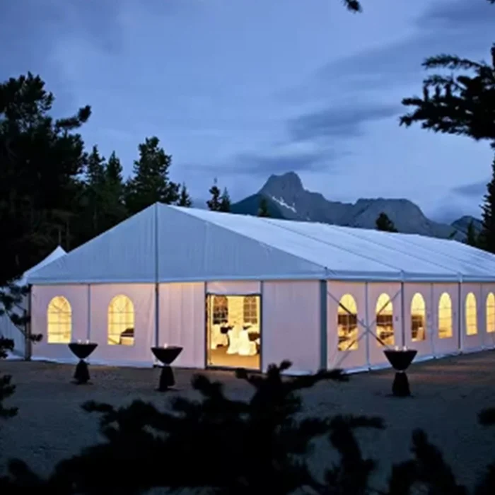 Outdoor Transparent PVC Marquee Wedding Party Tent 10x20 15x30 20x30 Large High Quality Aluminum Church Tent