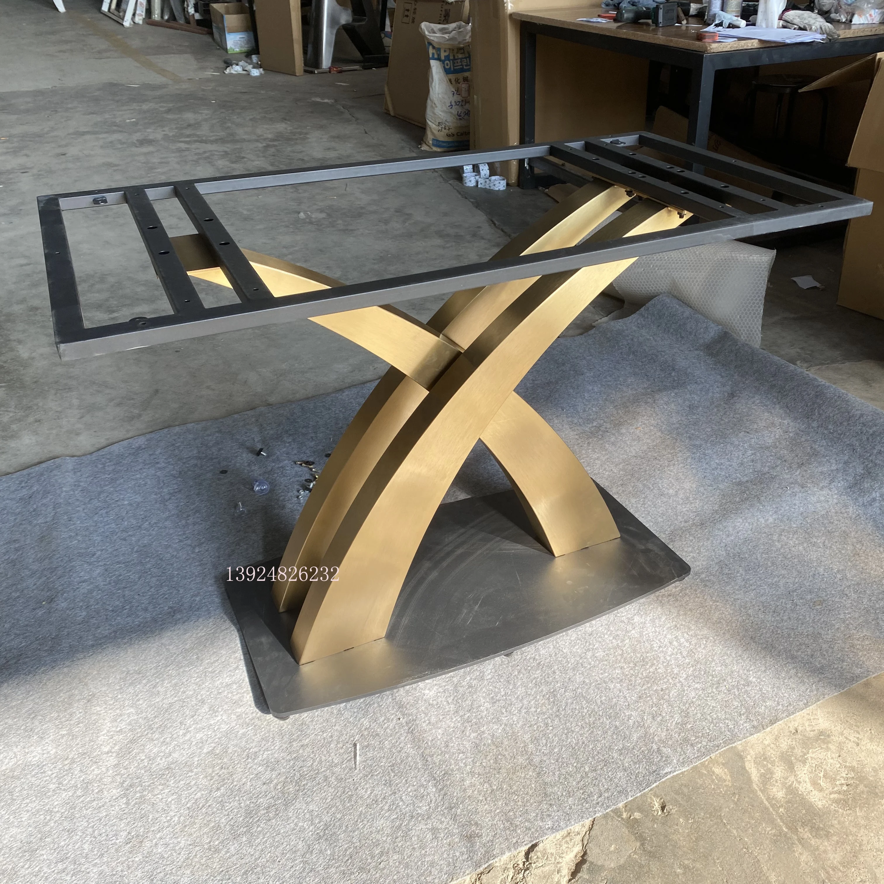 Gold Table Legs Stainless Steel Table Base Customized Home Metal Legs for Furniture Bench Coffee Dining Furniture Table Legs