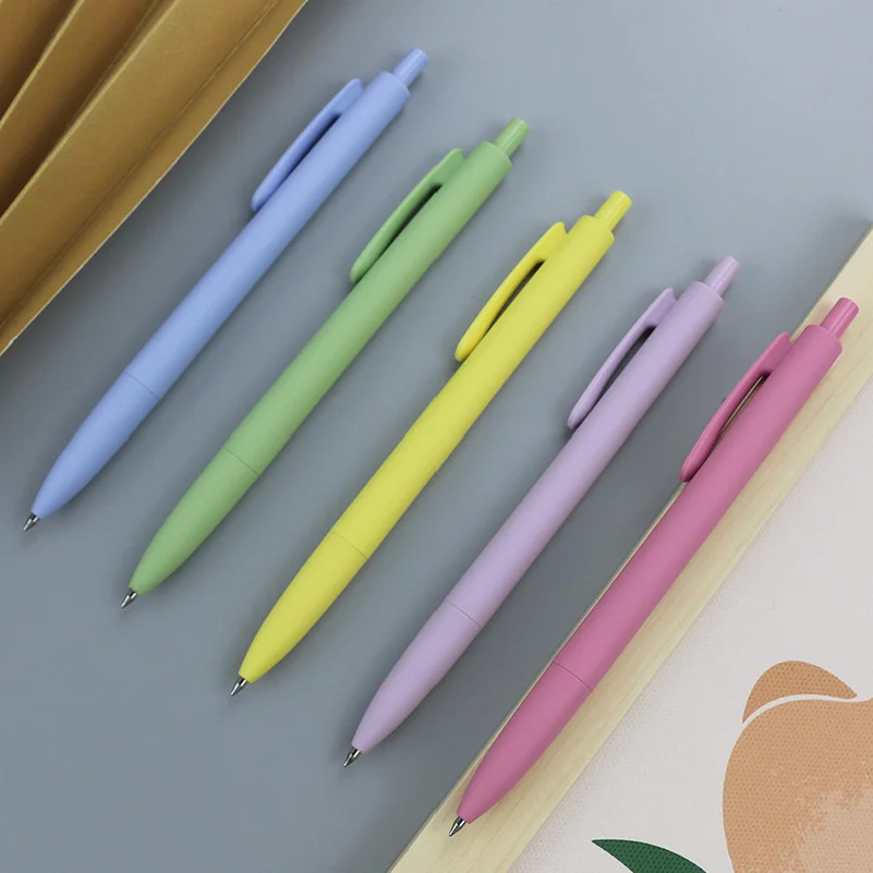 Luxury Black Gel Pen High Quality Business Promotion Boligrafo Customized Logo Black Ink Plastic Material Gift Ballpoint
