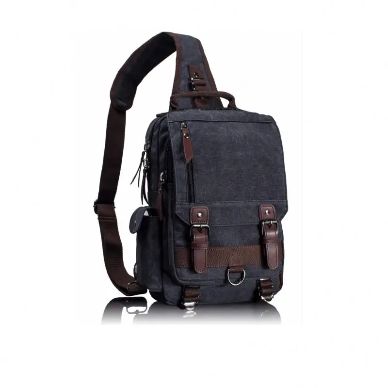 Free Sample OEM Factory Luxury Recycled Polyester Large Waterproof Hiking Shoulder Messenger Bag Cross Body Bag For Men And