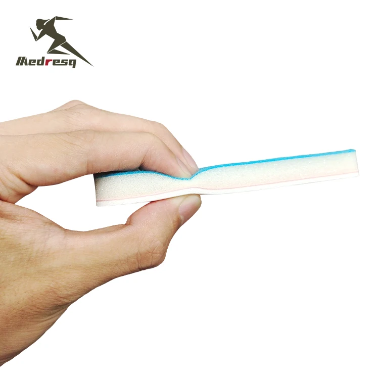 Medresq iv arm board Manufacturer High Quality Aluminum Foam Wrist Splint Blue White Medical I.V. Arm Boards for Injection
