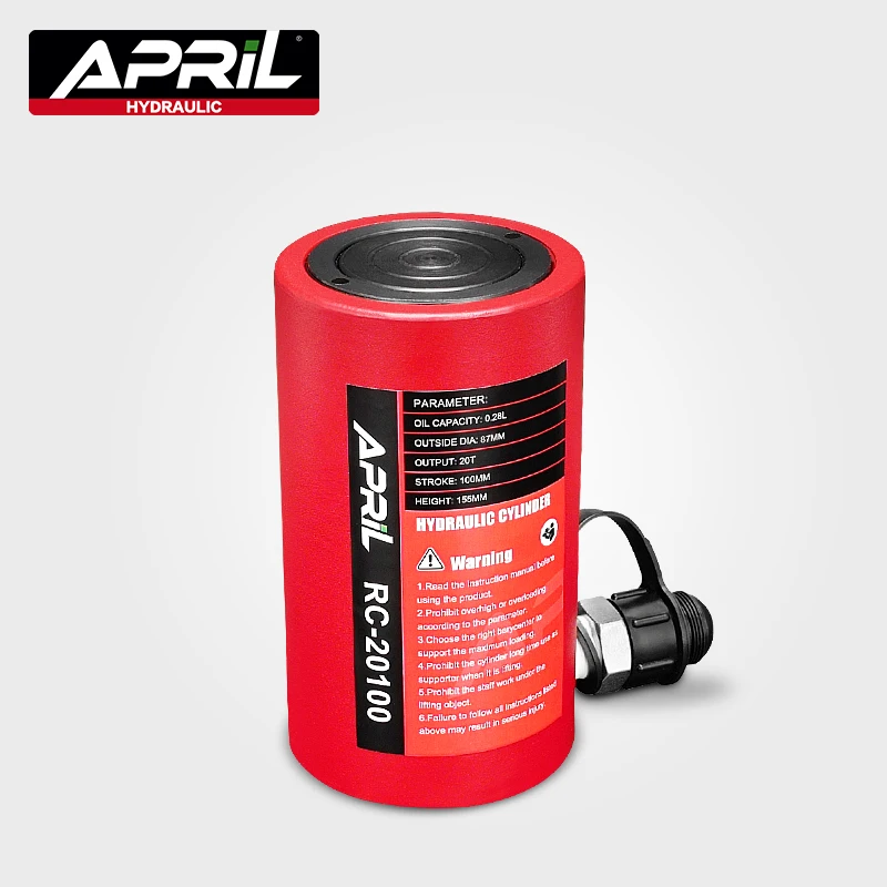 Hydraulic Jack with Output of 20T Stroke of 100mm Long Type Hydraulic Cylinder RC-20100