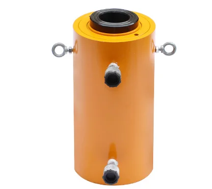 60 Tons Double-Acting Hollow Plunger Hydraulic Cylinder with 6 inch stroke for hydraulic pump double