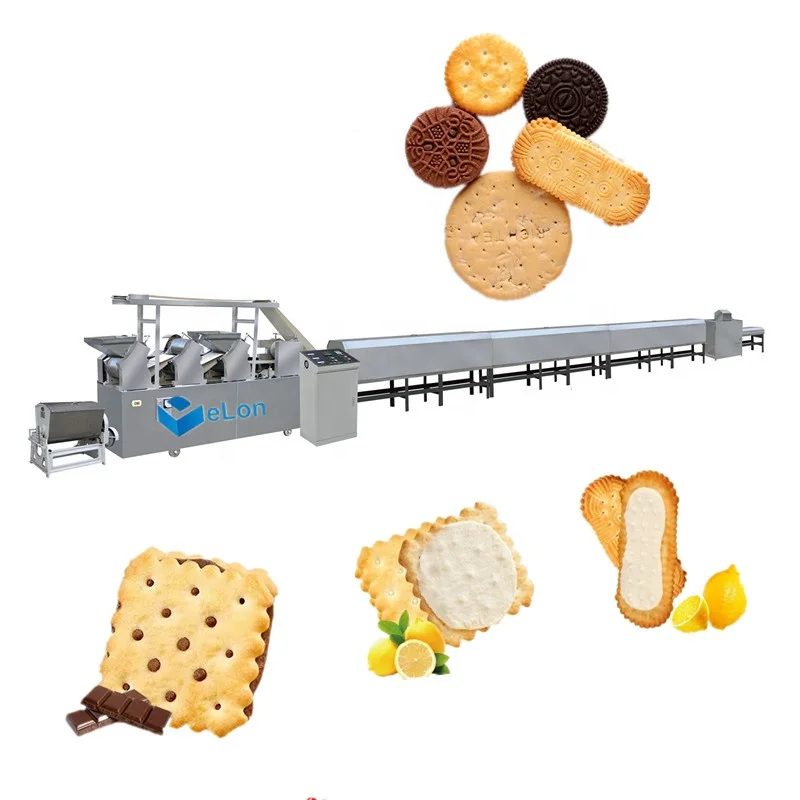 Natural gas 1200/1500mm.machine pour biscuits customise biscuits machine industrial biscuit production line