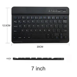 Ultra Slim Multimedia Aluminum Wireless  Keyboard For IOS Android Tablet PC Windows For IPad Min Keyboard