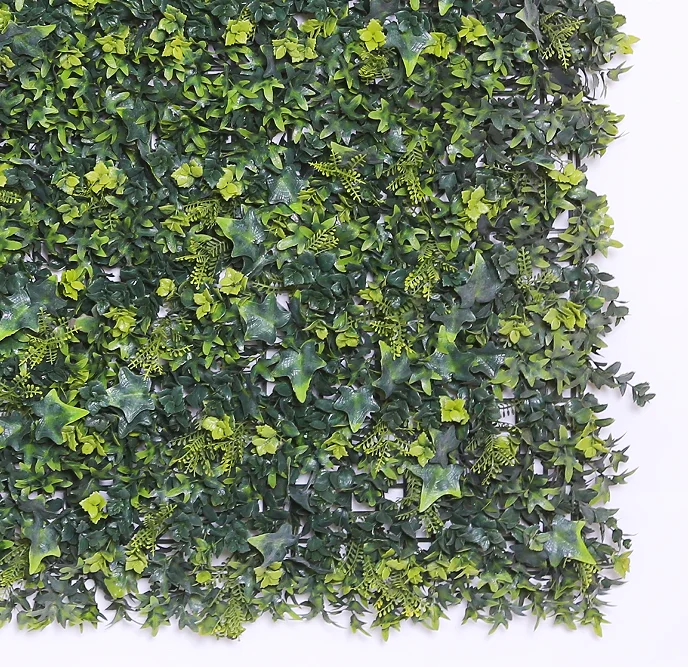 Artificial Vertical Garden Plastic Synthetic Materials Featuring Flowers Grass Panels Leaves Hedge Boxwood Outdoor Lawn Room