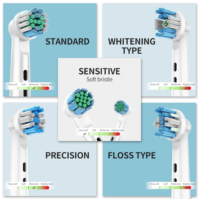 17x Replacement Electrical Toothbrush Heads For Rotary Electric Toothbrush