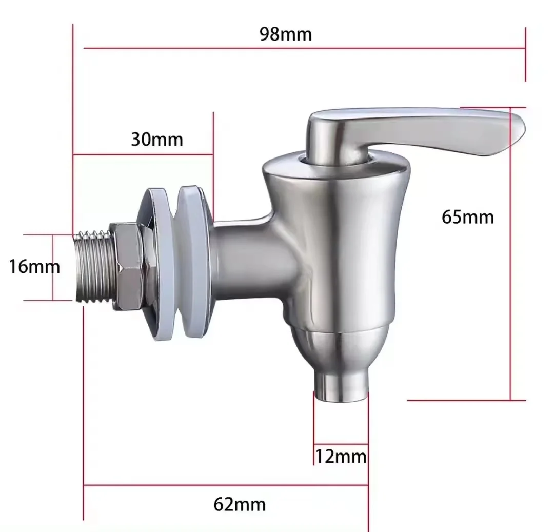 Steel Beverage Juice Dispenser Replacement Wine Barrel Spigot Beer Faucet