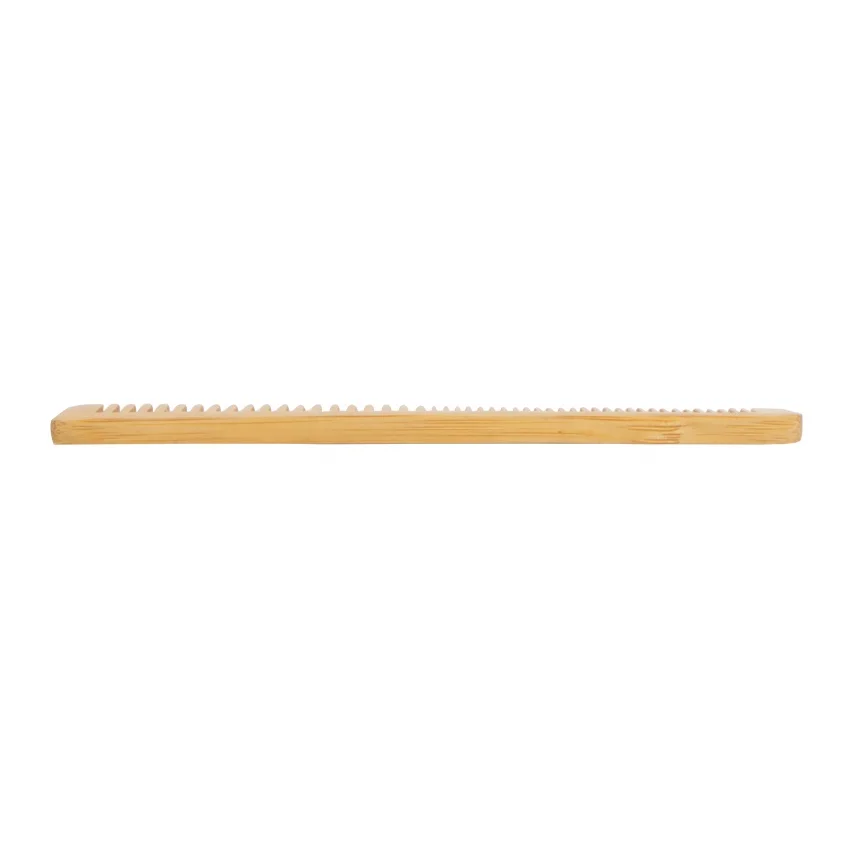 Custom Double Wide Tooth Bamboo Comb Home Hotel Salon Natural Hair Comb