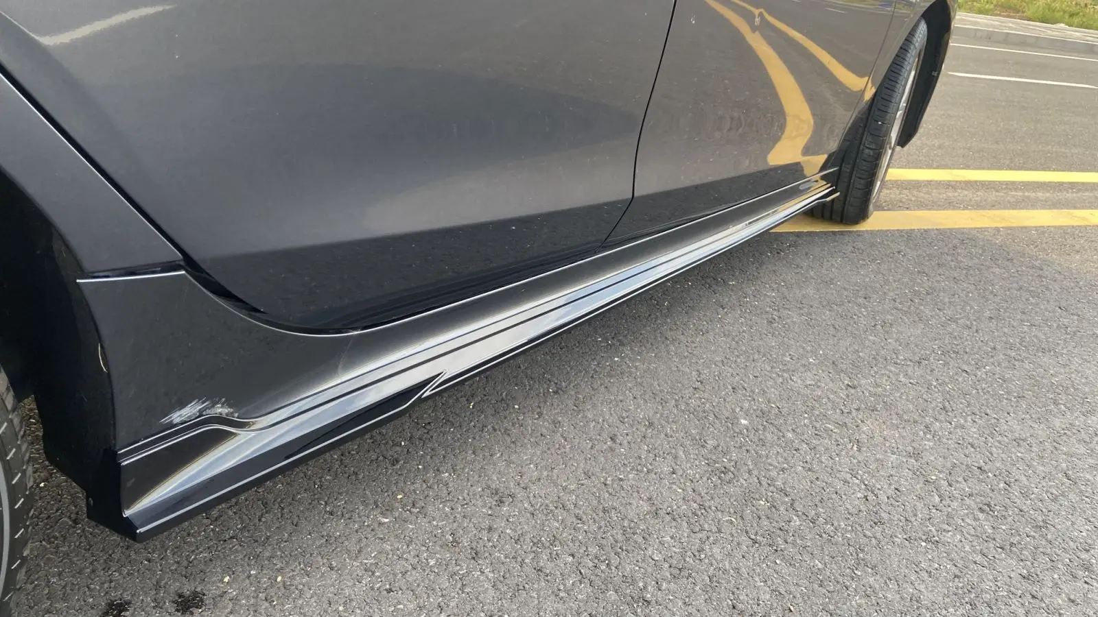 New Design ABS Plastic  Car Bumper Accessories Cover  Side Skirt For 11th Gen Honda Civic 2022 Fe