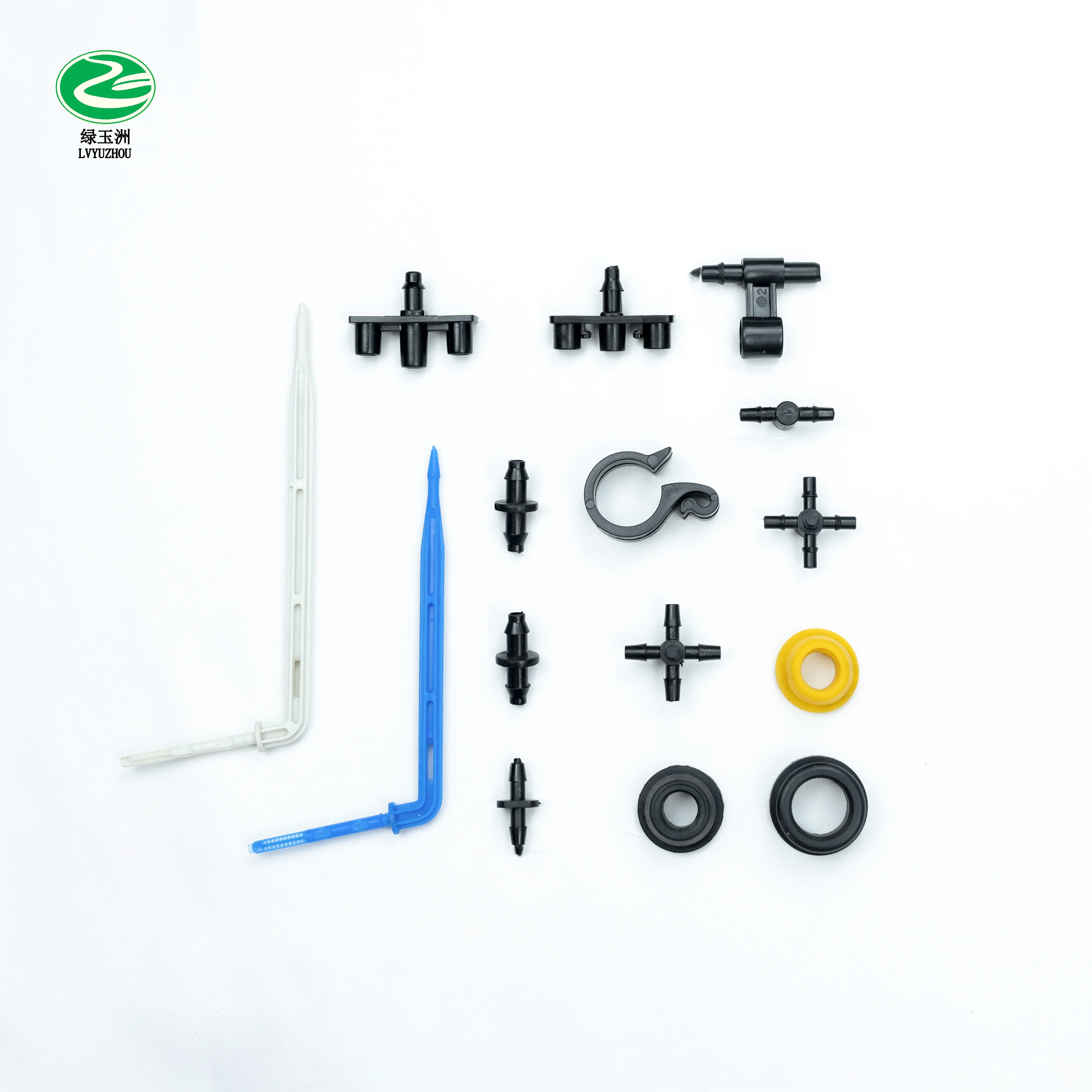 Wholesale Fiber Nozzles Adjustable Mist Sprinkler Micro Irrigation System With Stake  drip irrigation kit