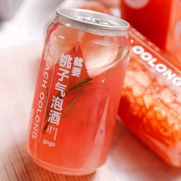 Plastic Beverage Bottle Disposable Transparent Can Be Customized Shape logo