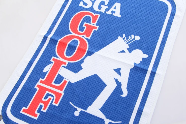 Waffle absorbent microfiber caddy golf towels microfiber waffle