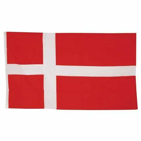 Ready to Ship 100% Polyester 3x5ft Stock DNK DK Red White Cross Danmark Denmark Flag