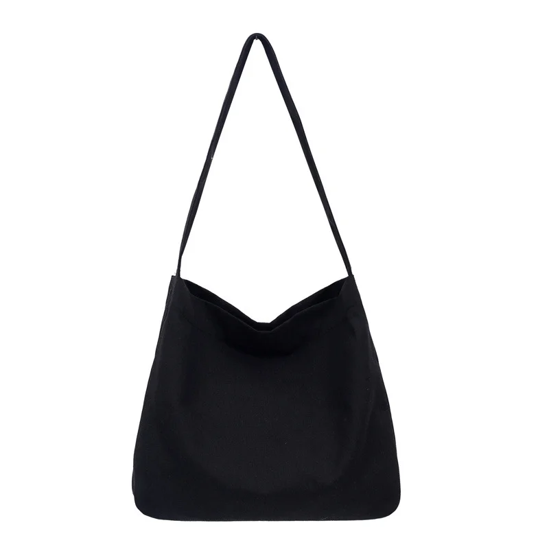 Simple Design Large Size  Travel Shoulder Bags Magnetic Snap Canvas Bag