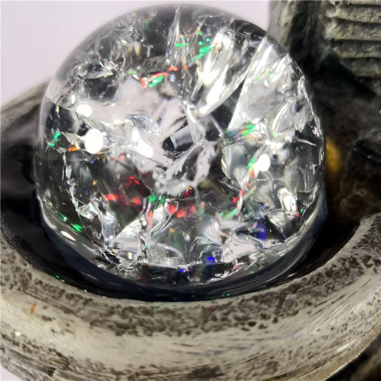 Wholesale Resin Flowing Ornaments 3 Tier Relaxation Indoor Waterfall Tabletop Water Fountain