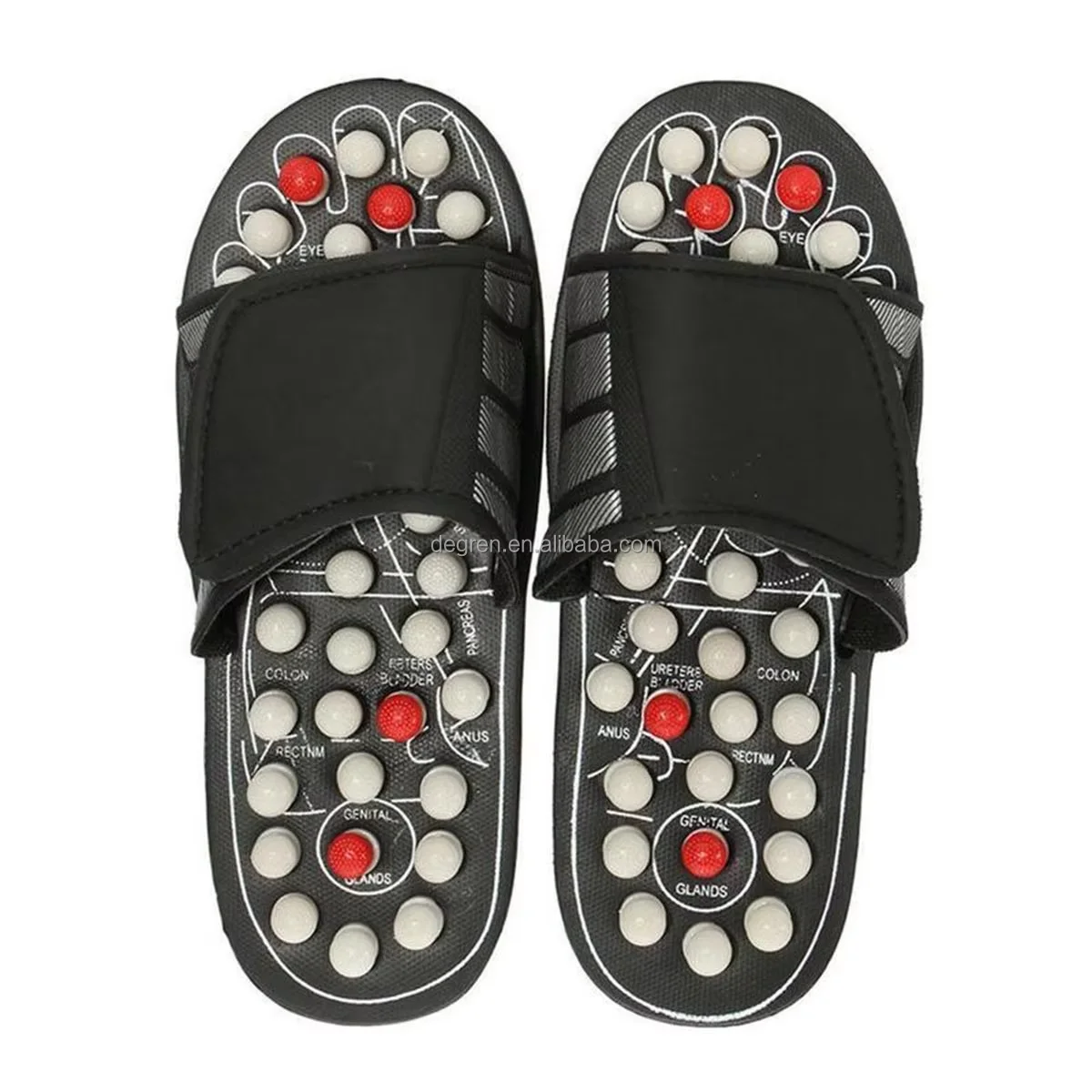 Hot Sale Acupressure Reflexology Foot Care Massage Slippers Acupoint Sandals Massage Shoes