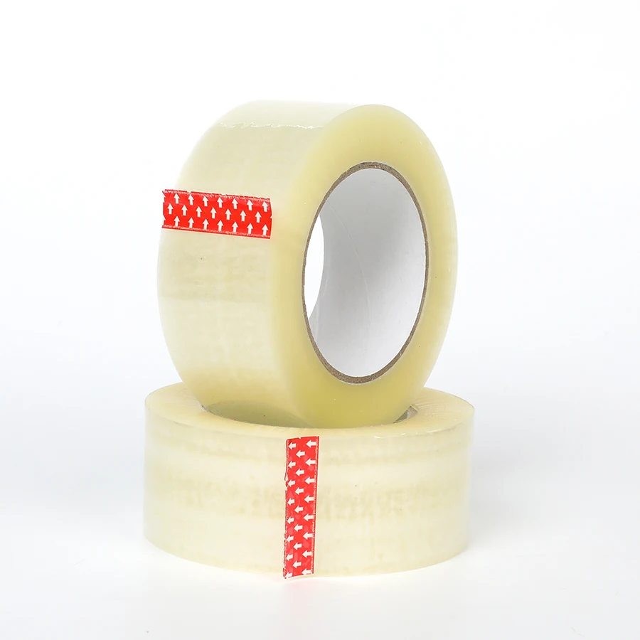 48 mm X 100 m Transparent BOPP Raw Materials Pressure Sensitive Water-Proof Adhesive Packaging Tape Roll