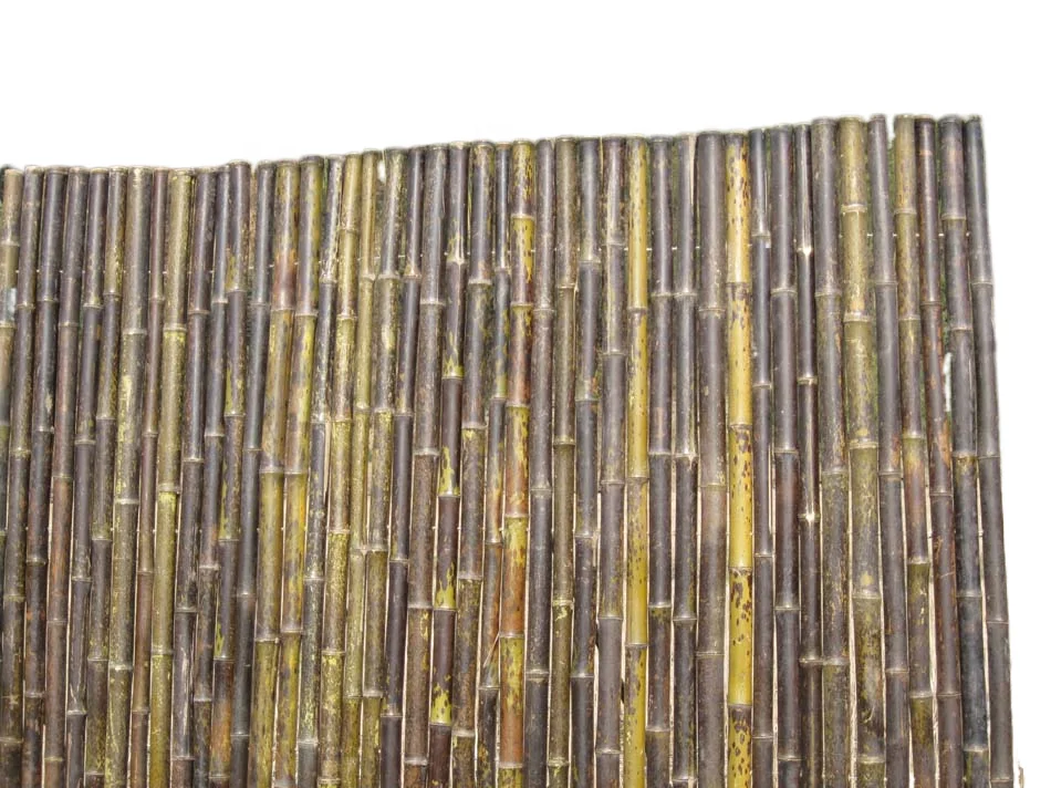 Spotted Roll Fences !! Special !!! ZY-2009 Tiger Bamboo Garden Fence Panels 3 Foot Heat Treated Pressure Treated Wood Type