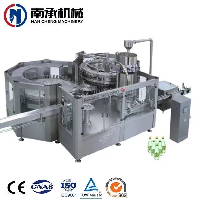 Small beverage energy drink soda soft sparkling water carbonated Drinks making filling bottling and seaming machine