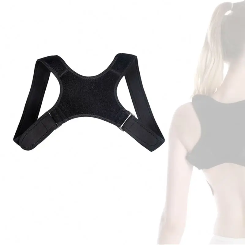 Clavicle Manufacturer Custom Support Brace Men Women Belt Back Smart Magnetic Grey Posture Corrector Black