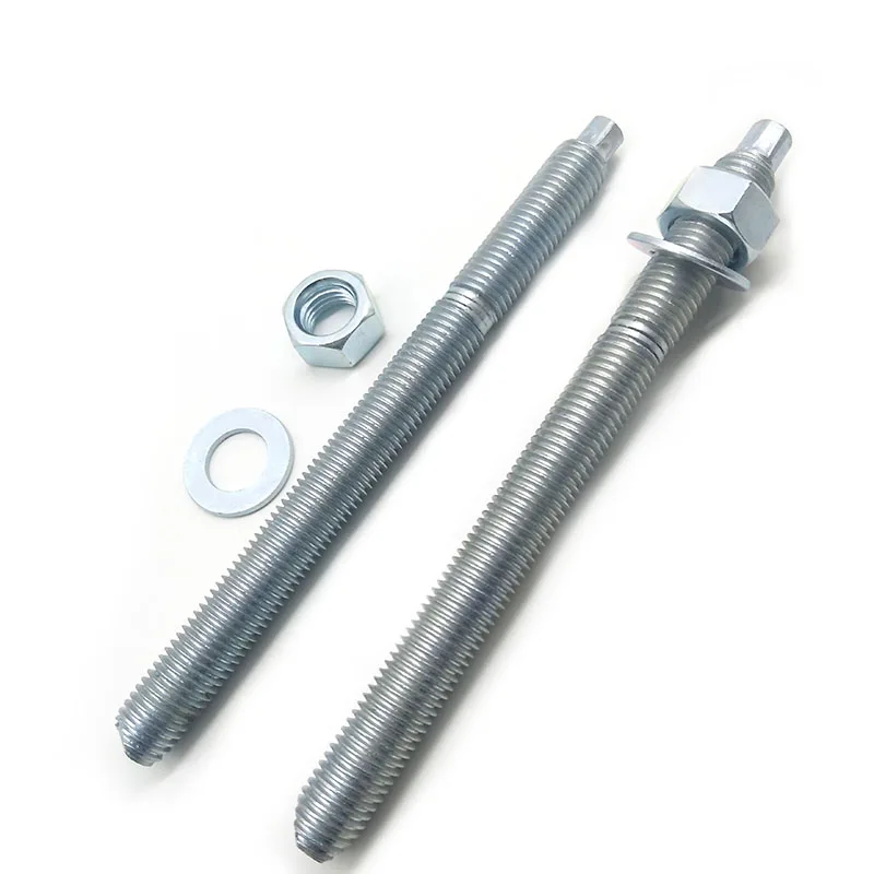 China oem carbon steel zinc chemical anchors bolts for concrete