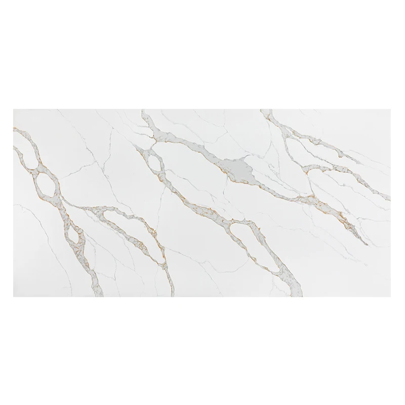 Hot Selling Wholesale Polished Kitchen Countertops Vanity Top Quartz Stone Tiles and Slab DC-1207