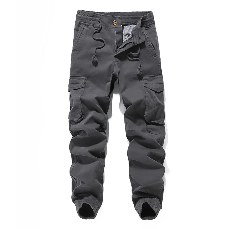 BAWANGCHENG new  design Breathable multi pocket garment dyeing  custom six pockets jogger pants mens  bermuda cargo pants