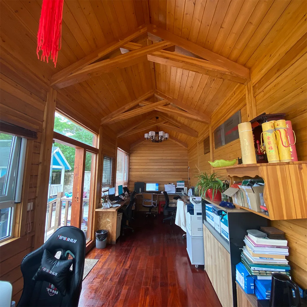 Wooden House Kit China / Prefab Summer House Design Luxury Chalet