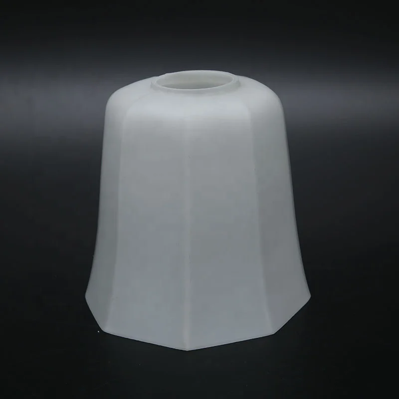 Round or Square Fabric Lampshade Anti-Glare White Body Glass Material for Table or Wall Lamp in Hotels