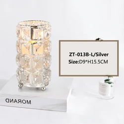 Недорогие красивые хрустальные маленькие металлические подсвечники, цилиндрические подсвечники оптом