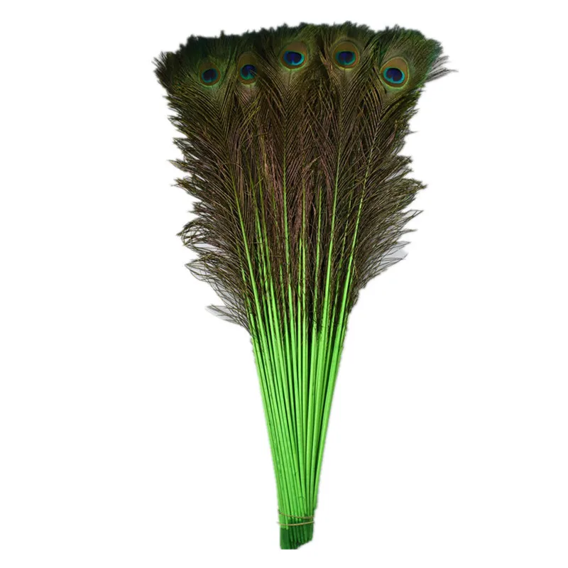 Peacock Feather Supplier Dyed Colors Natural Long Peacock Eye Feathers For Wedding Home Decoration DIY Craft