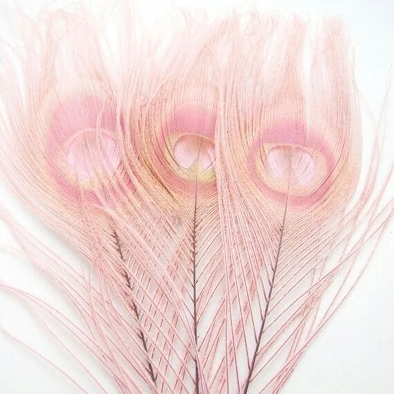Wholesale feather head decoration flower arrangement natural dyed peacock feathers
