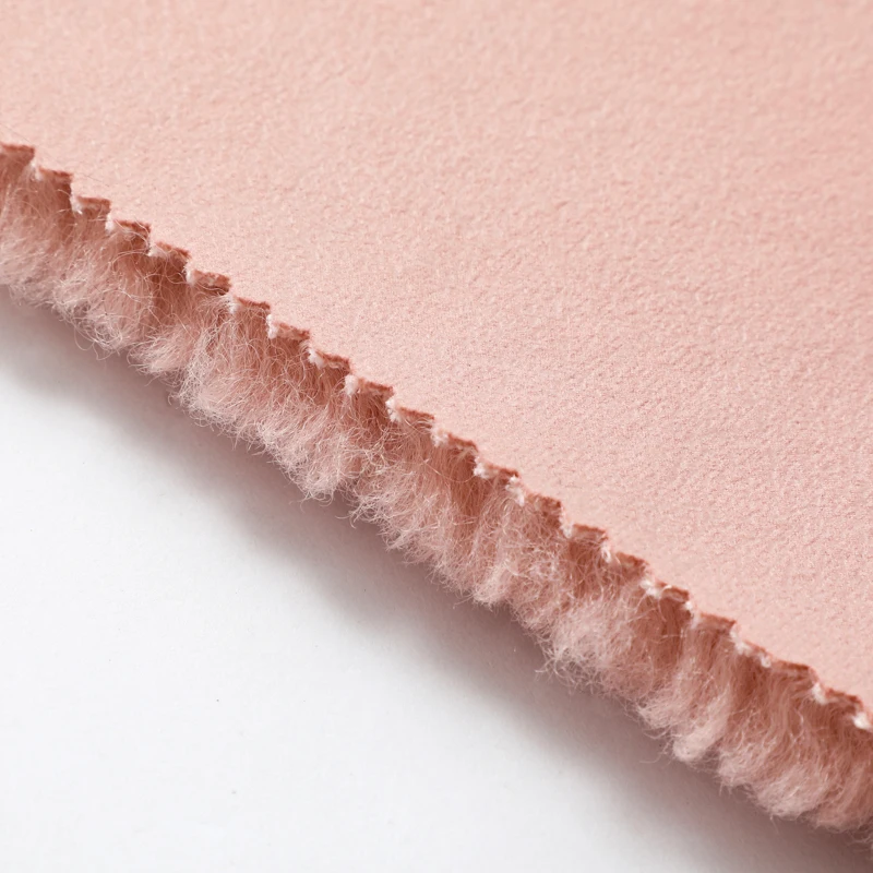 
polyester faux leather fabric custom super thick polar fleece fabric 