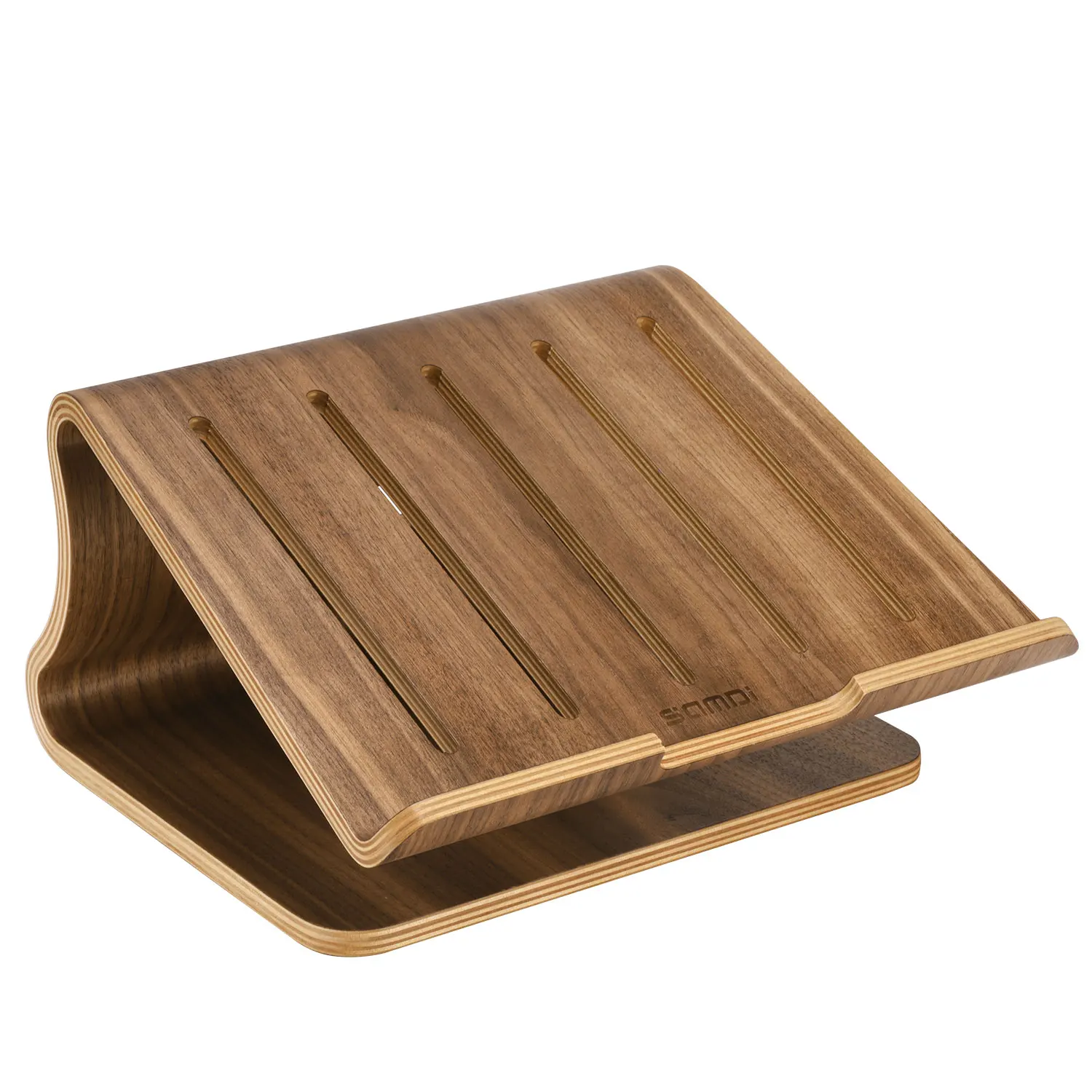 SAMDI 2023 wooden ergonomic laptop stand laptop table stand