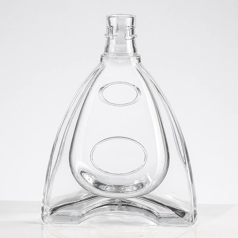 Luxury Custom Packaging European VSOP Brandy Glass Alcohol Container High Quality Brandy Glass Bottle for Alcoholic Beverages