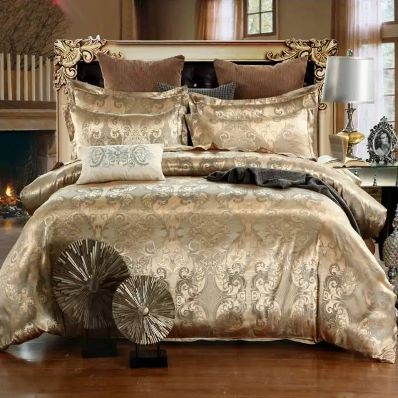 
Wholesale Skin Feeling wedding Jacquard Luxury Duvet Cover 