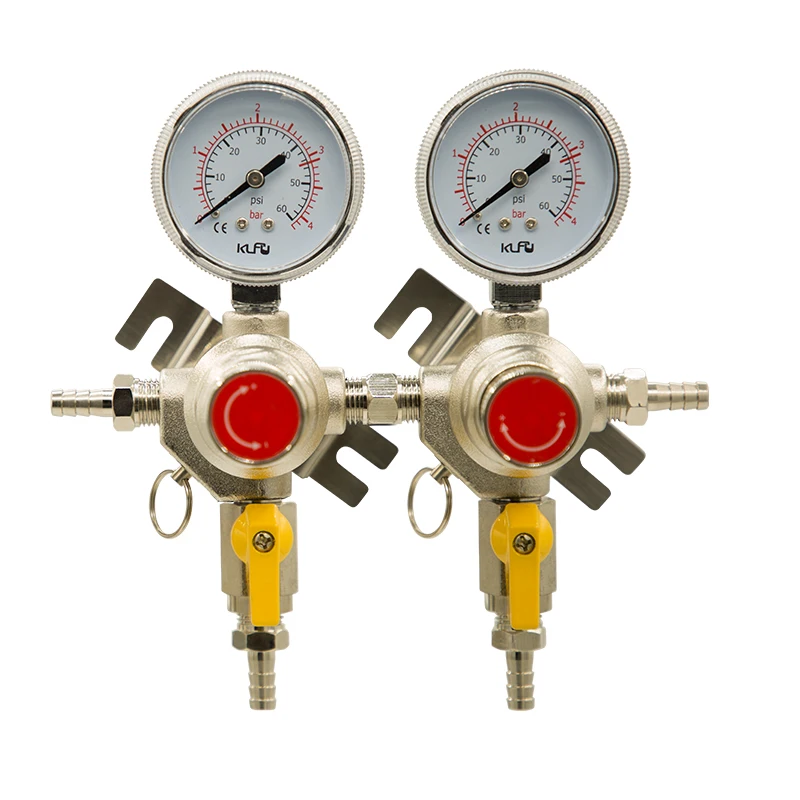 Dual Body Secondary Pressure Regulator Soda Beer Dispensing System